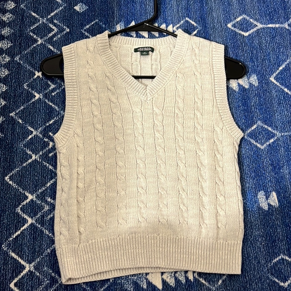Knit V-Neck Sweater Vest